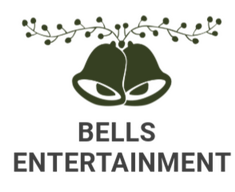 Company logo featuring two green bells with leafy branches above and the text "BELLS ENTERTAINMENT" below.